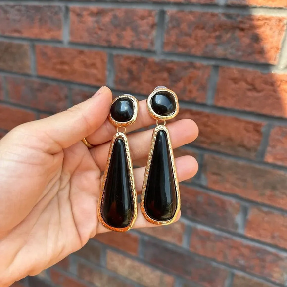 Selena Gomez Black Gold Amalfi Earrings - Picture 11 of 12